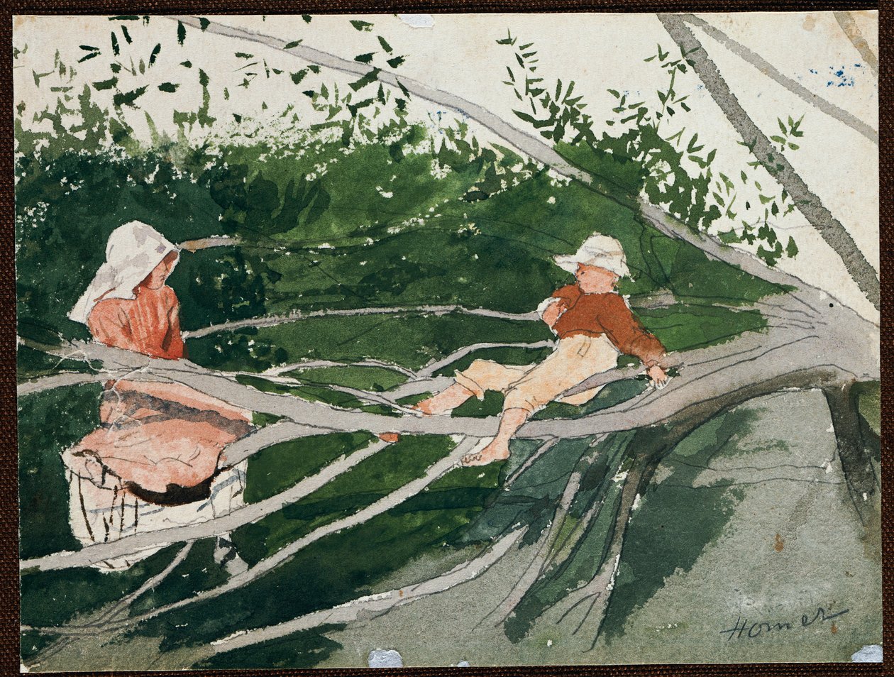 Ut på en lem av Winslow Homer