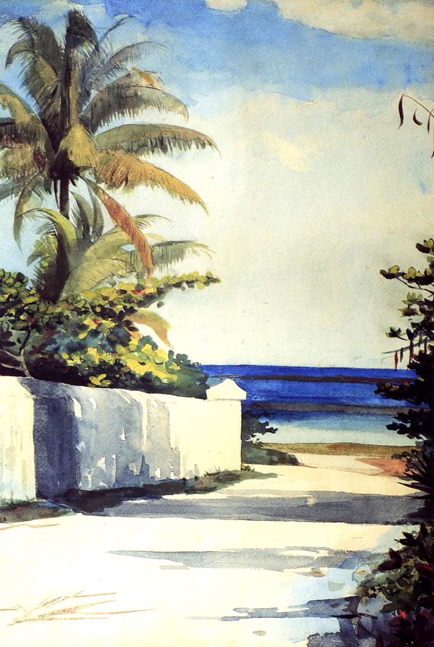 Väg i Nassau, 1898-99 av Winslow Homer