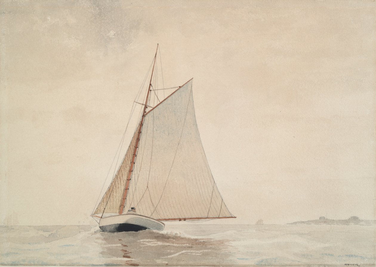 Segling utanför Gloucester av Winslow Homer