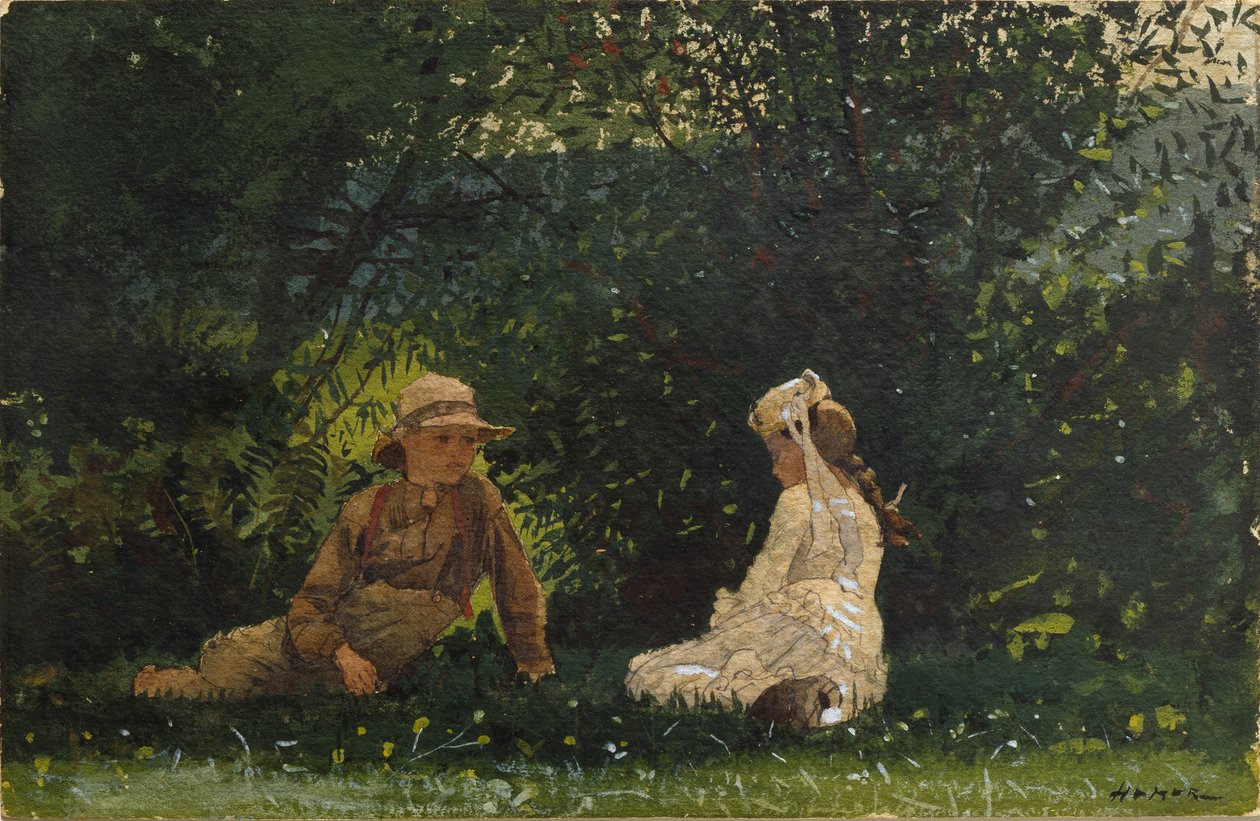 Scenen vid Houghton Farm av Winslow Homer