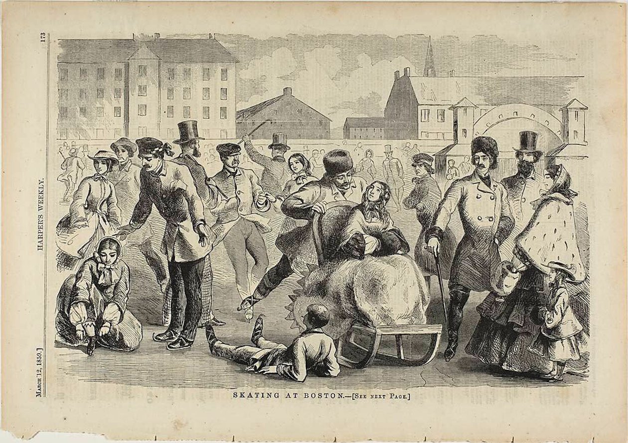 Skridskoåkning i Boston av Winslow Homer