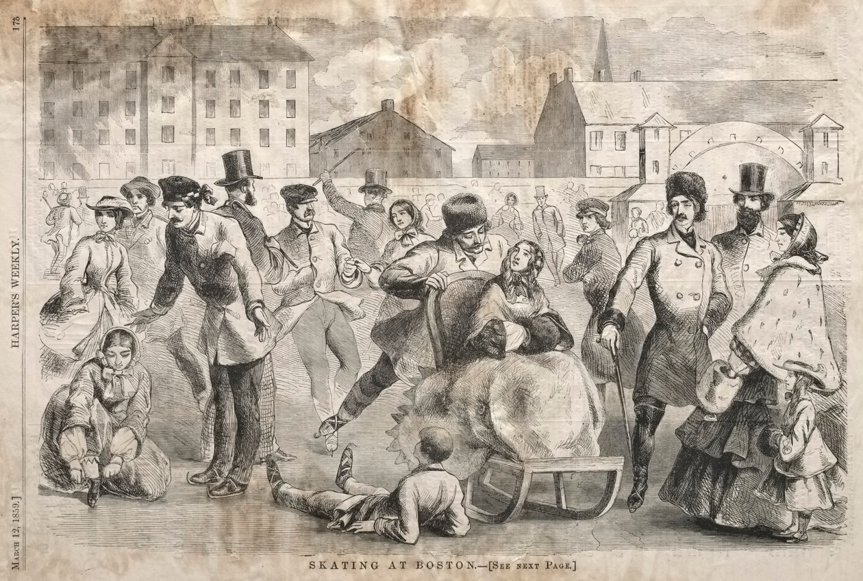Skridskoåkning i Boston av Winslow Homer