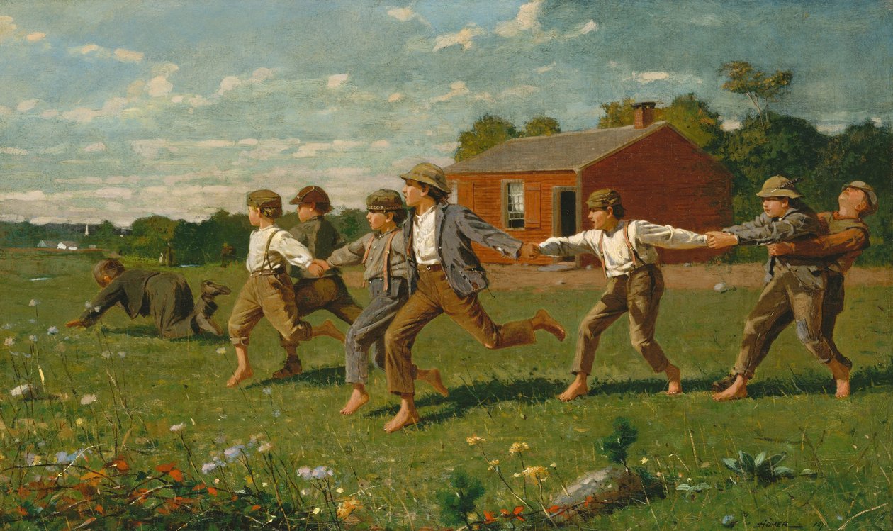 Snap the Whip, 1872 av Winslow Homer