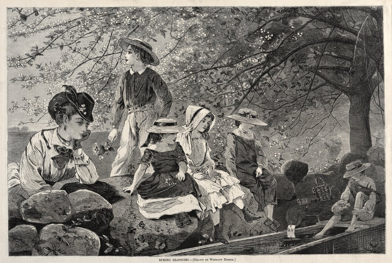 Våren blommar, 1870. av Winslow Homer