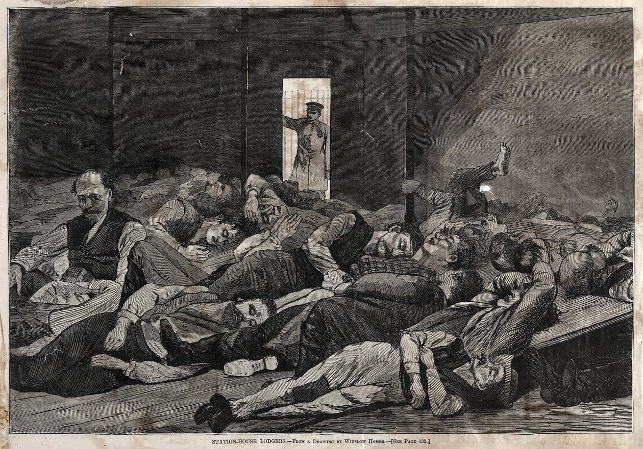 Station-House Logers, 1874. av Winslow Homer