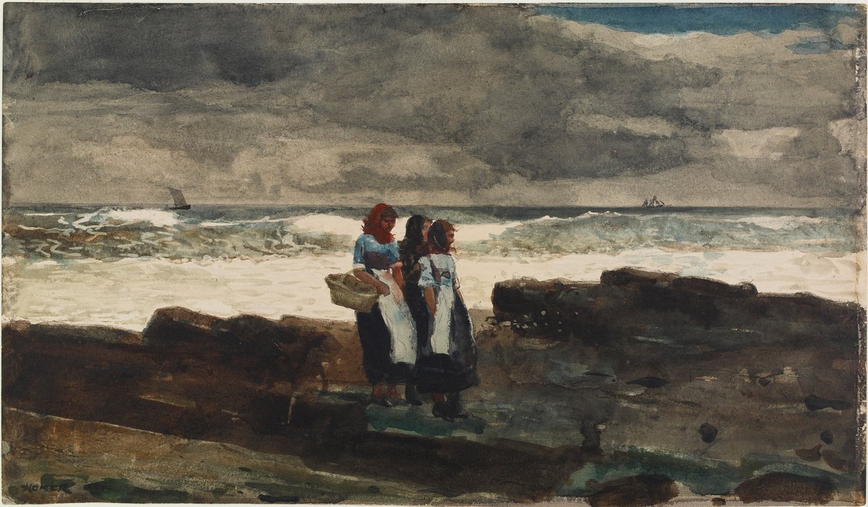 Sol och moln av Winslow Homer