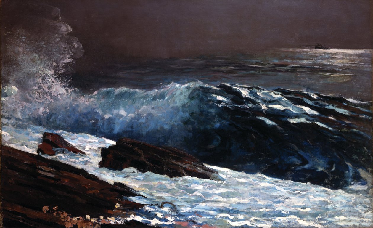 Solljus på kusten av Winslow Homer