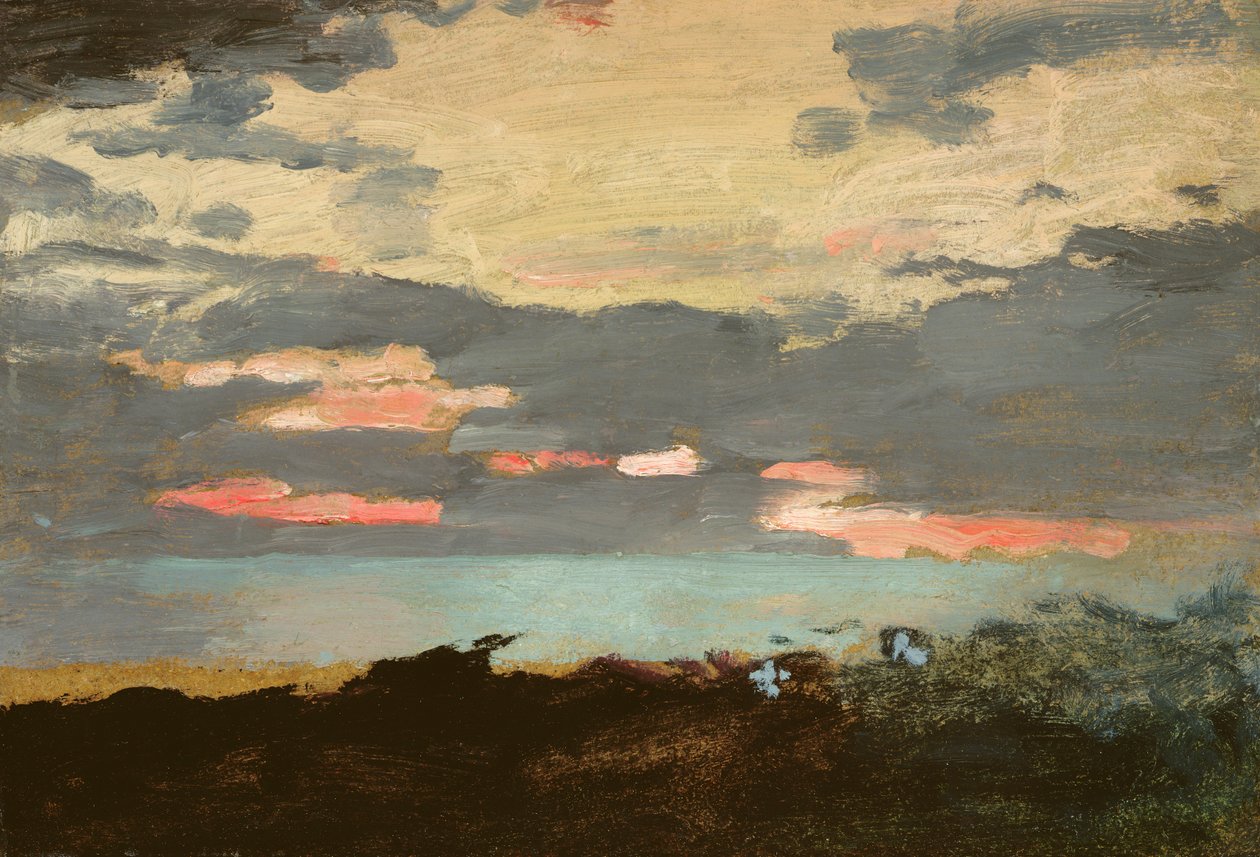 Solnedgång, Saco Bay av Winslow Homer