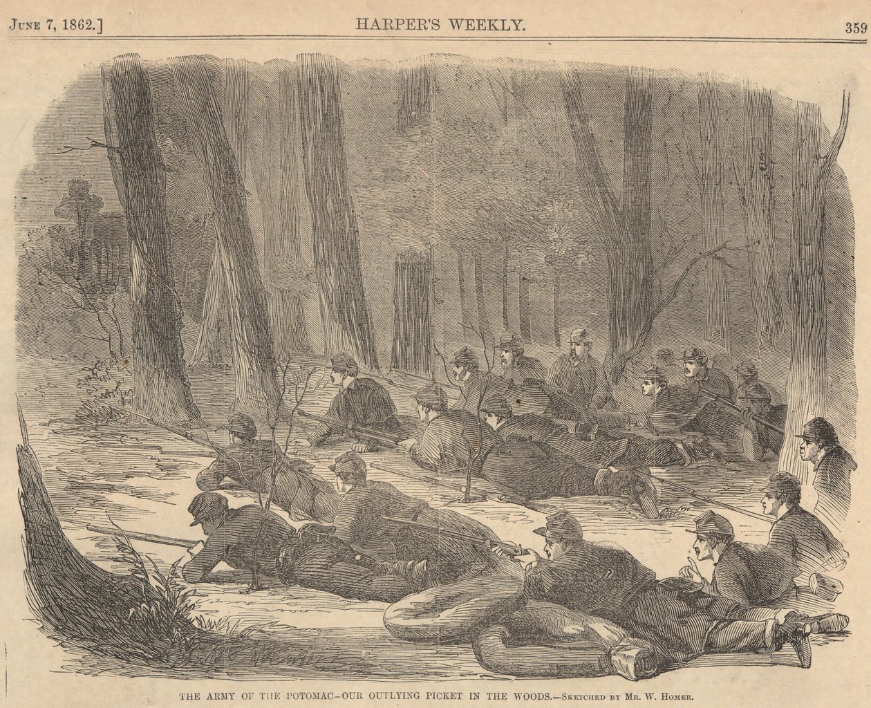 Potomacens armé av Winslow Homer