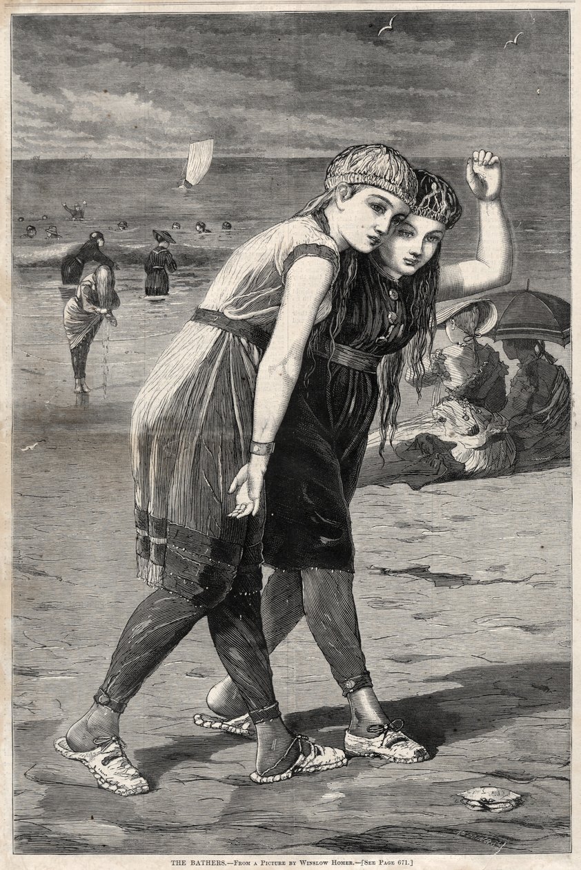 Badarna, 1873. av Winslow Homer