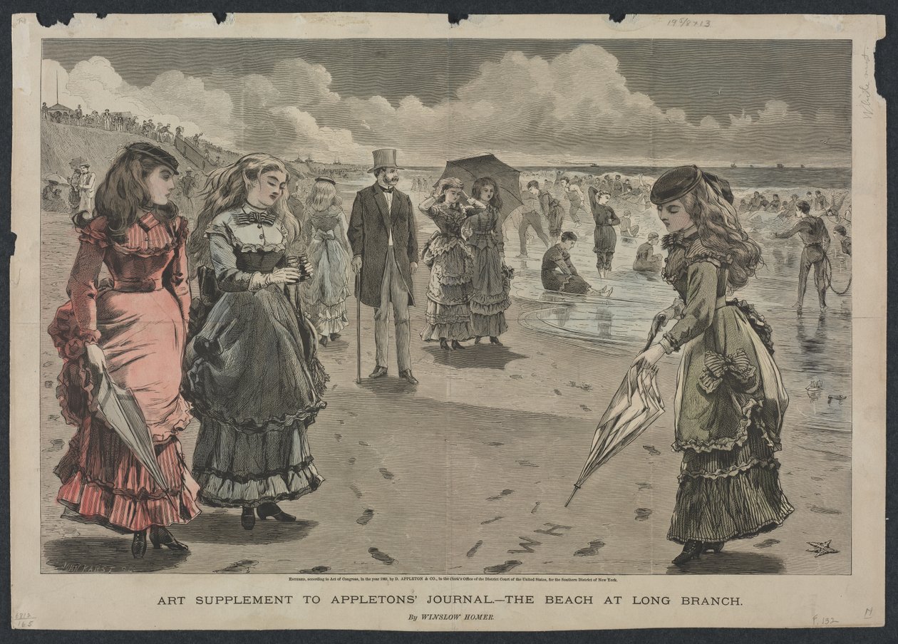 Stranden vid Long Branch, 1869. av Winslow Homer