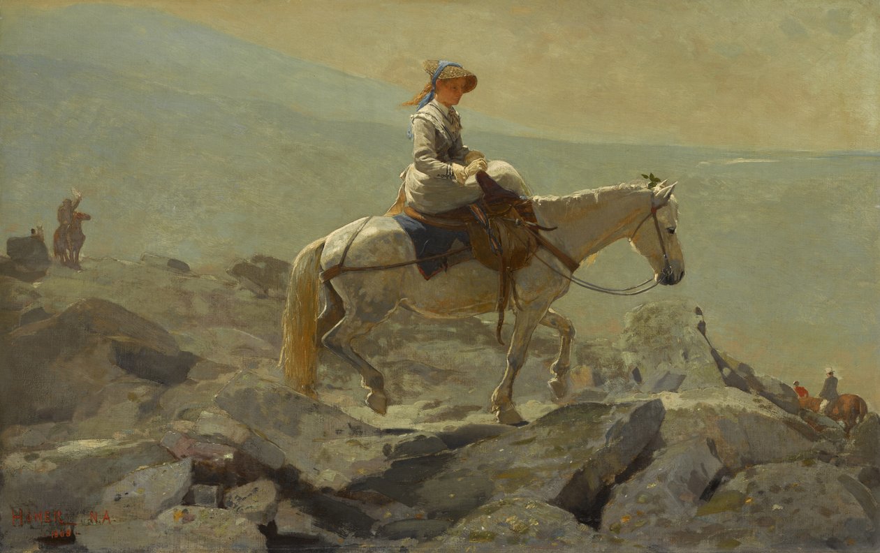 Tränsvägen, Vita bergen, 1868 av Winslow Homer