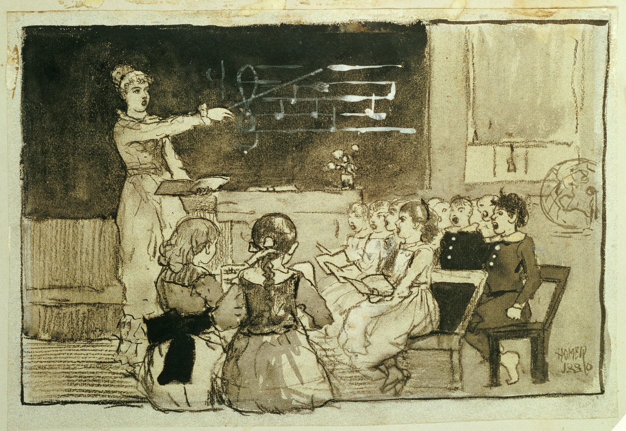 Musiklektionen av Winslow Homer