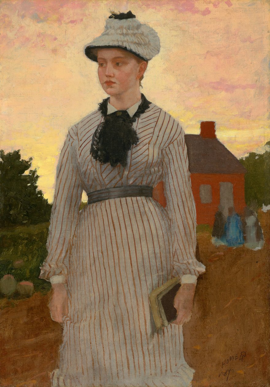 Röda skolhuset, 1873. av Winslow Homer