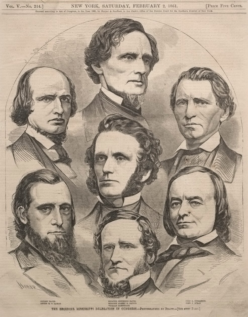 Den utbrytande Mississippi-delegationen i kongressen av Winslow Homer