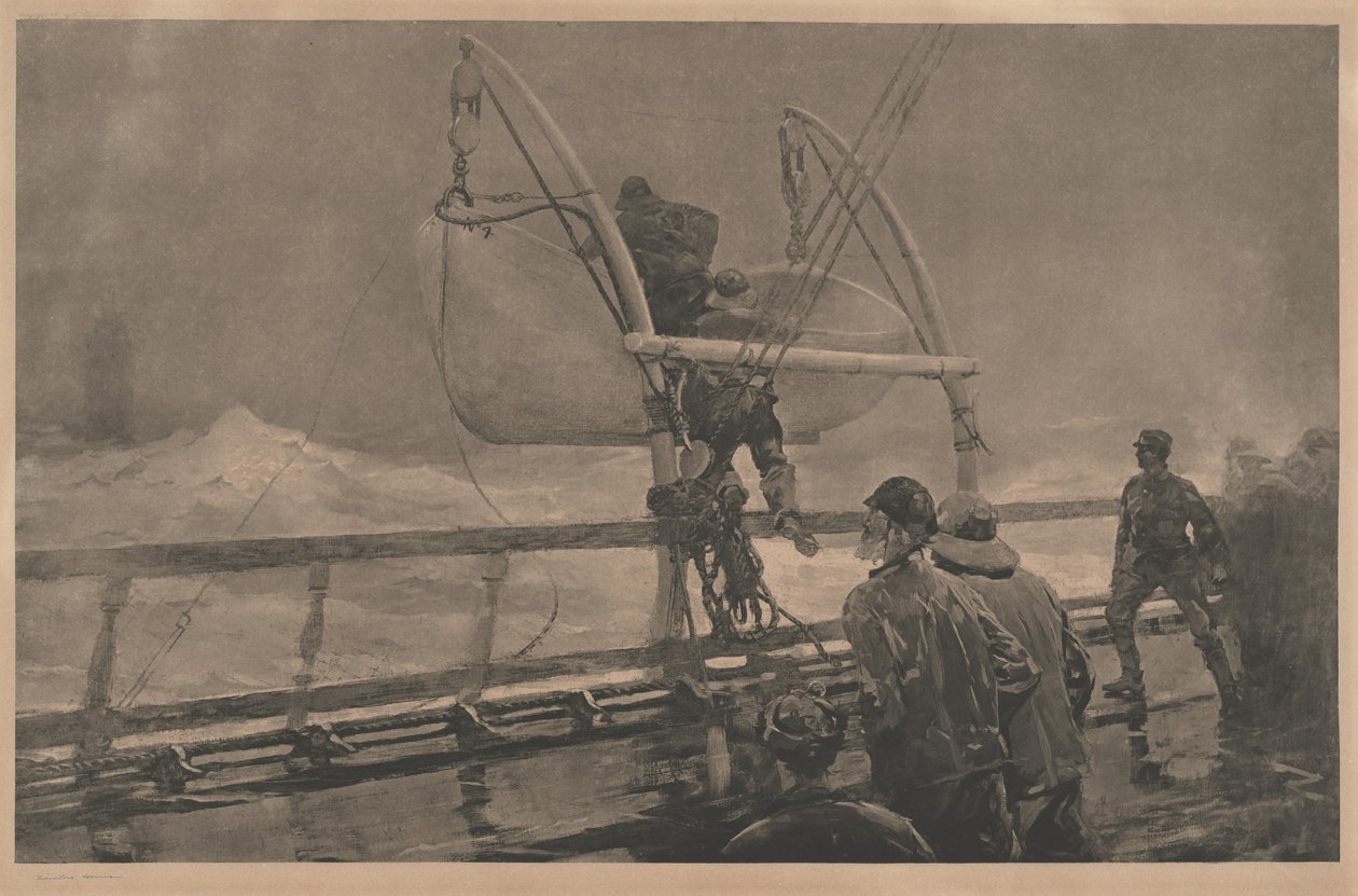 Nödsignalen, 1891. av Winslow Homer