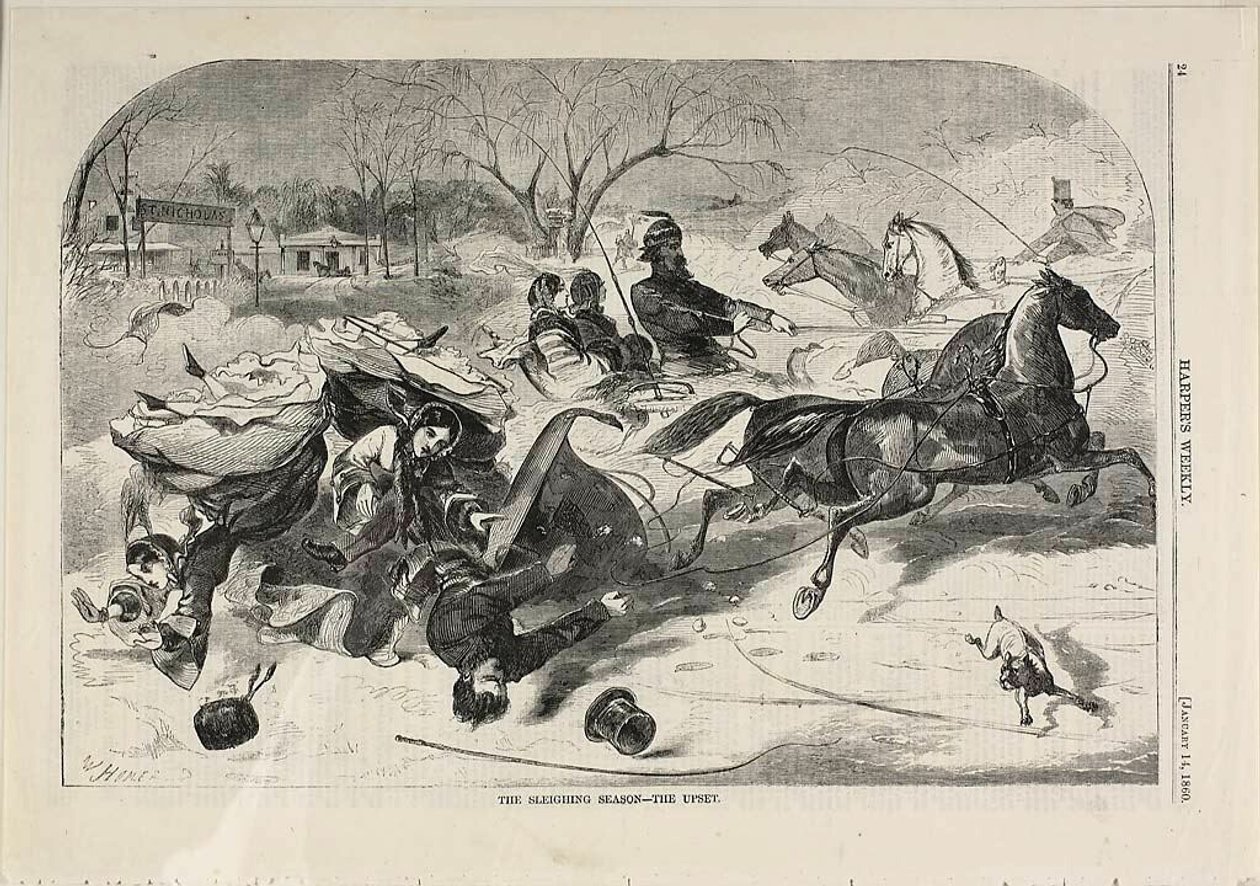 Slädsäsongen - upprördhet av Winslow Homer