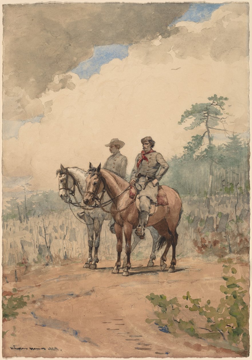 Två scouter, 1887. av Winslow Homer