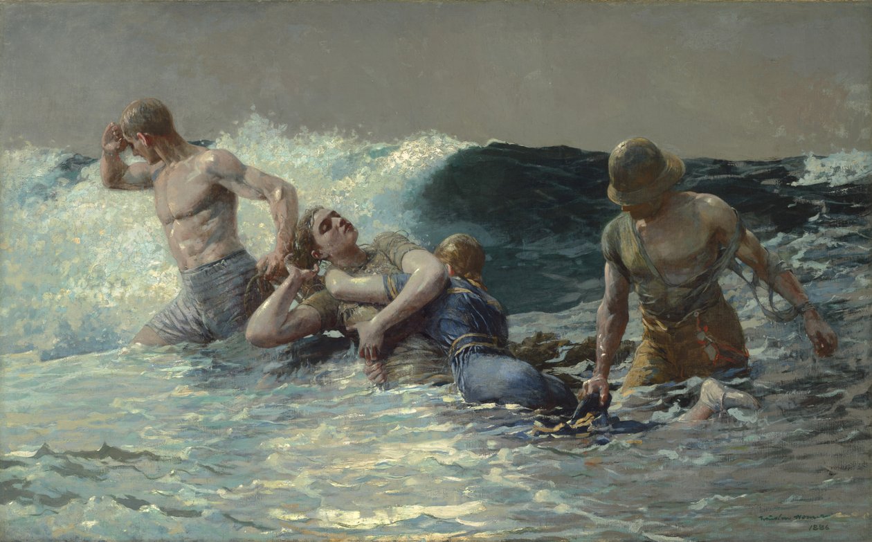 Undertow, 1886 av Winslow Homer