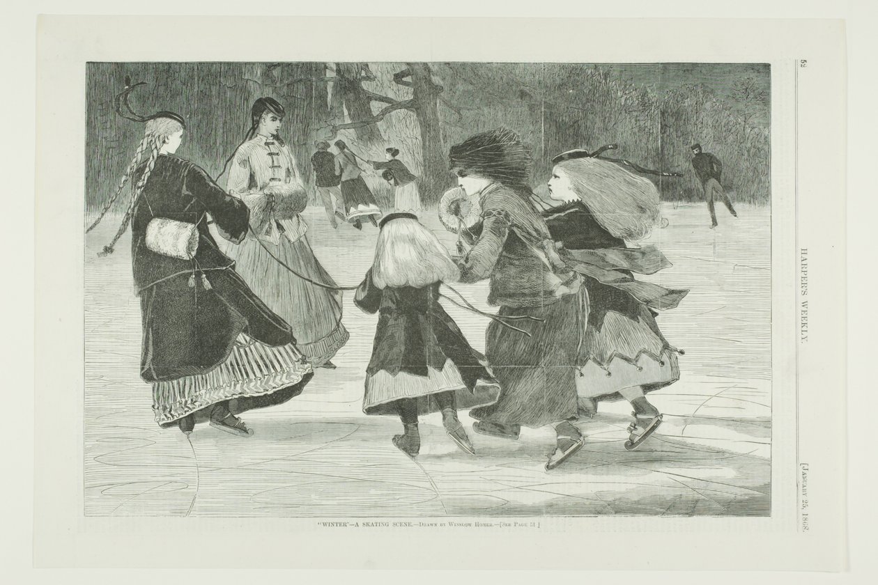 "Vinter" - skridskoscen av Winslow Homer