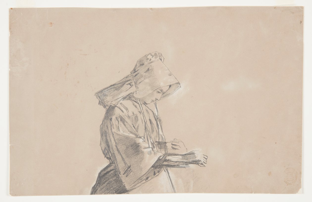 Kvinna i solskydd av Winslow Homer