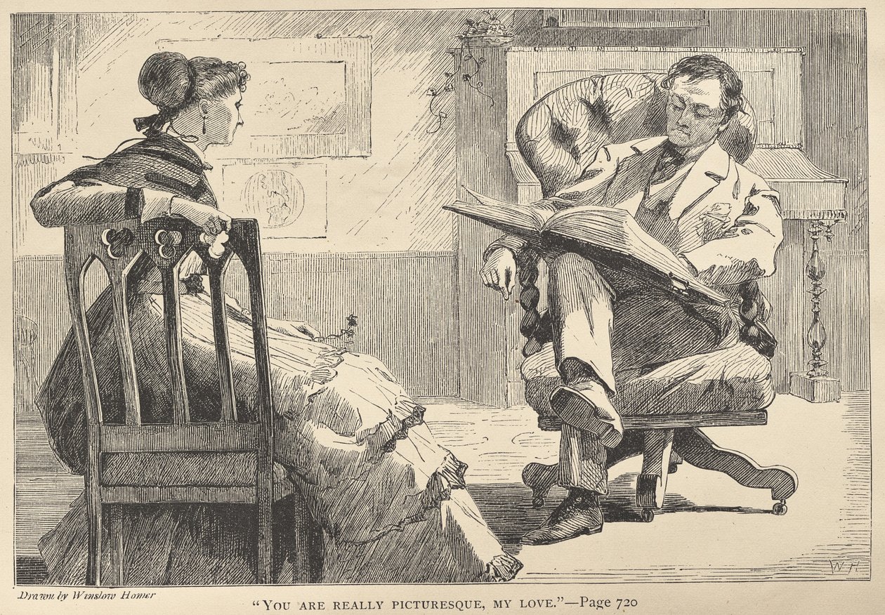 "Du är verkligen pittoresk, min älskade" av Winslow Homer