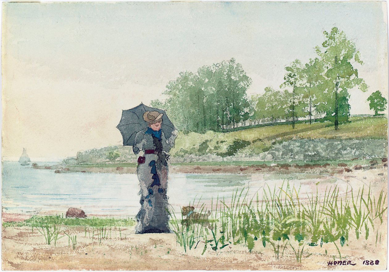 Ung kvinna, 1880 av Winslow Homer