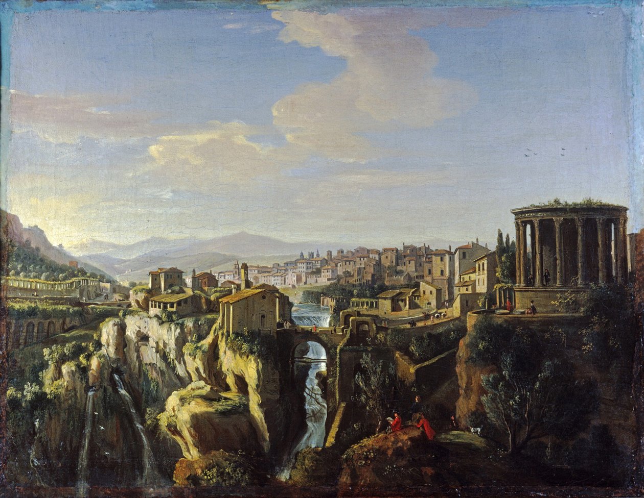 Utsikt över Tivoli, ett 1700-tal av Wittel