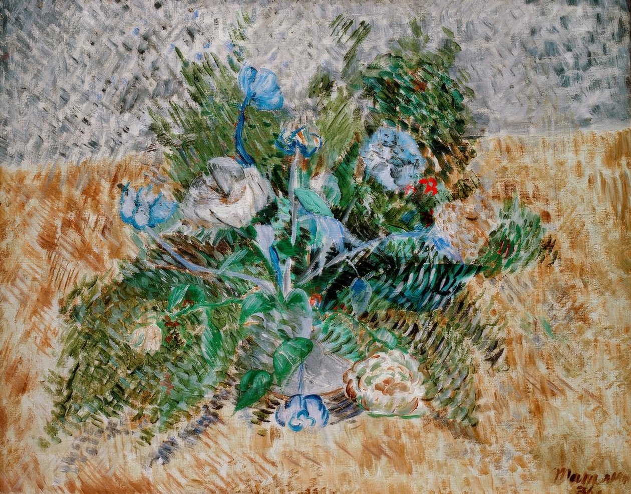 Blå blommor av Wladimir Jewgrafowitsch Tatlin