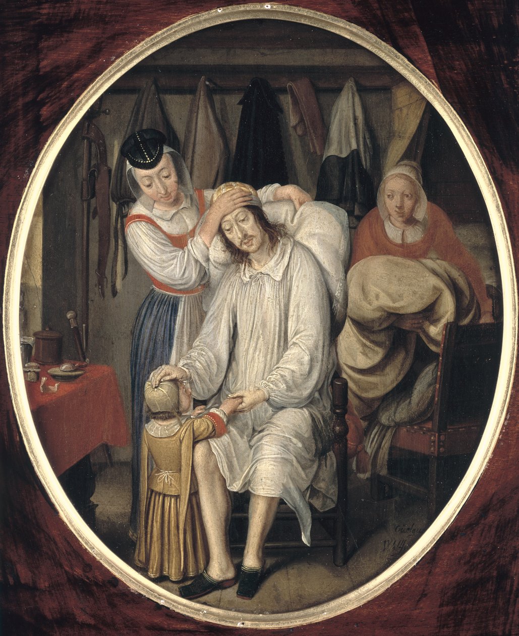 The Invalid, 1669 (olja på kopparplåt) av Wolfgang Heimbach