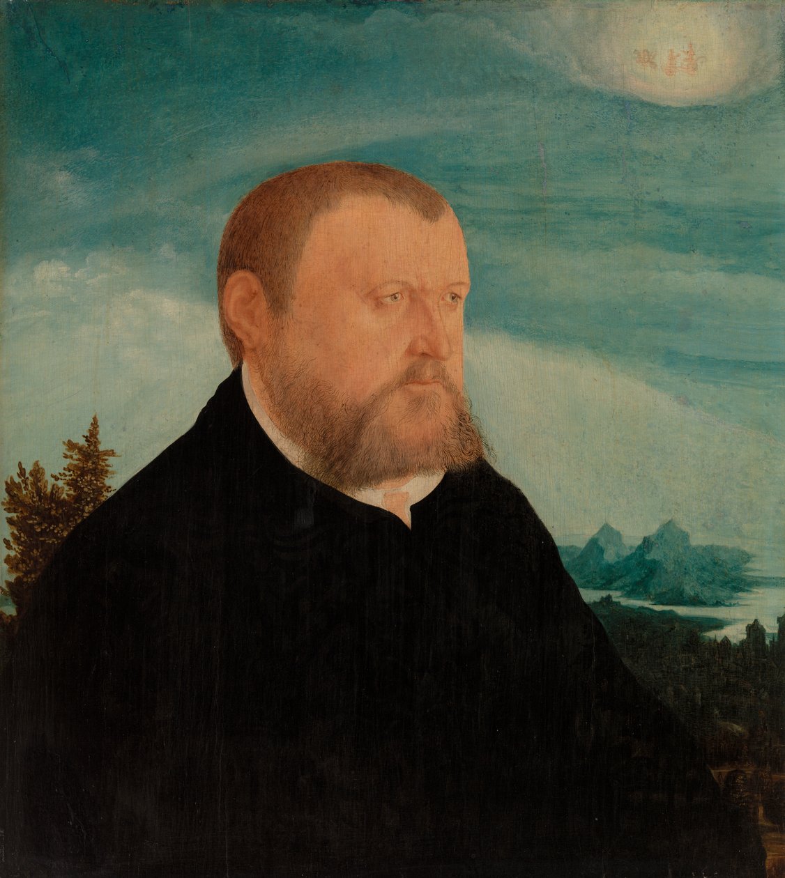 Porträtt av en man av Wolfgang Huber
