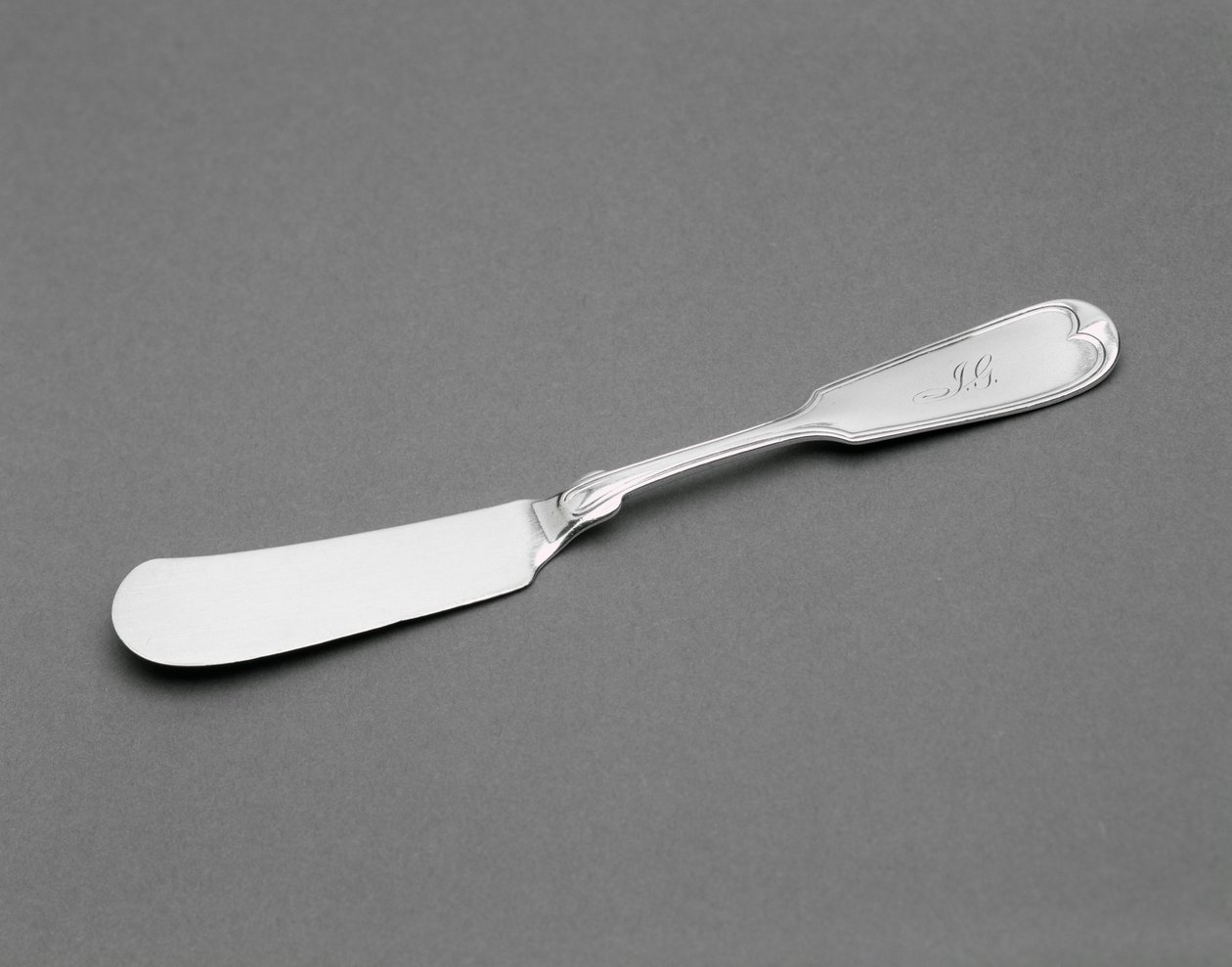 Smörkniv, ca. 1845-1864 (silver) av Wood and Hughes