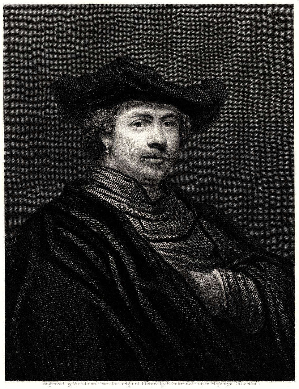 Rembrandt, 1800-talet av Woodman
