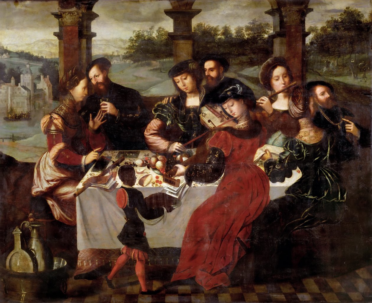 Konserten efter middagen av Workshop of Ambrosius Benson