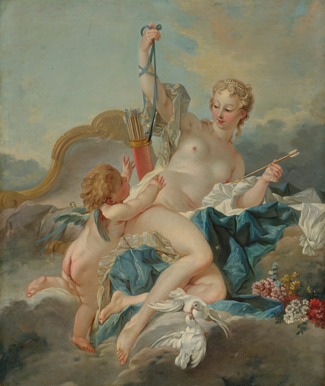 Venus avväpnar Amor av François Boucher