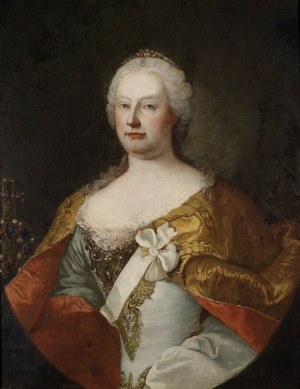 Portrait of Maria Theresia (1717-1780) av Workshop of Martin van Meytens