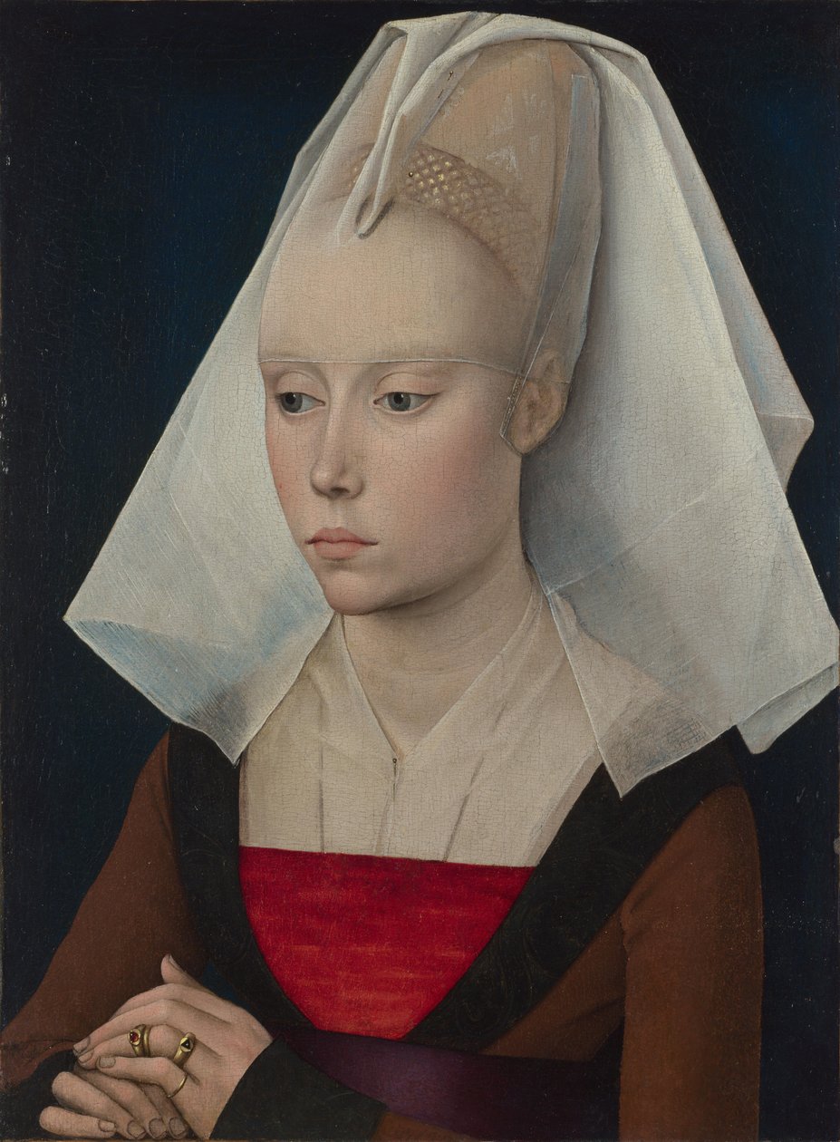 Porträtt av en dam av Workshop of Rogier van der Weyden