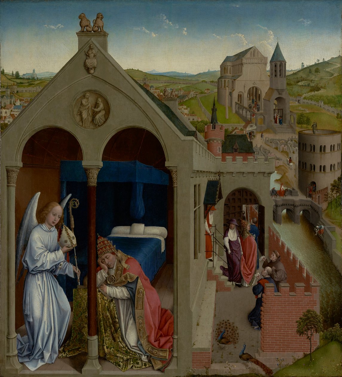 The Dream of Pope Sergius av Workshop of Rogier van der Weyden