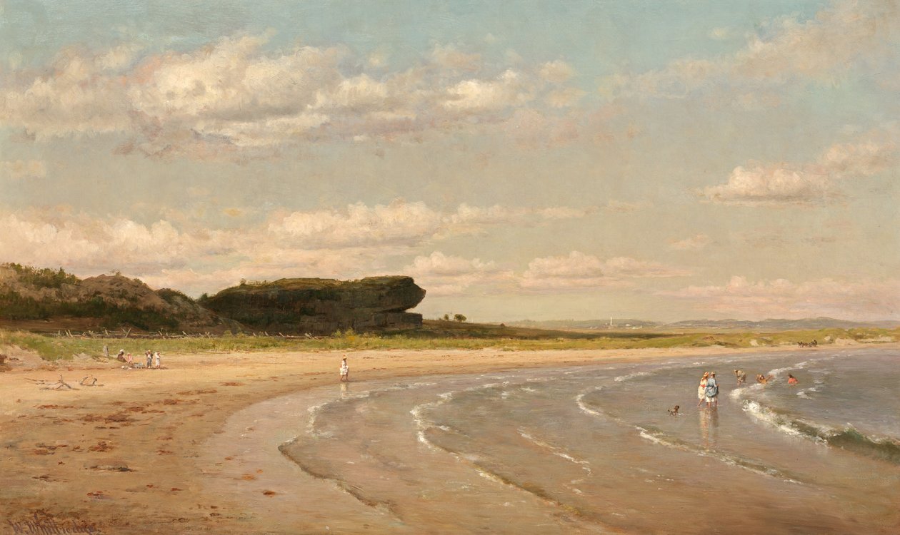 Second Beach, Newport av Worthington Whittredge