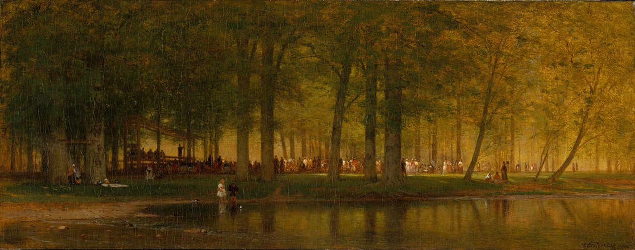 Lägermötet, 1874. av Worthington Whittredge