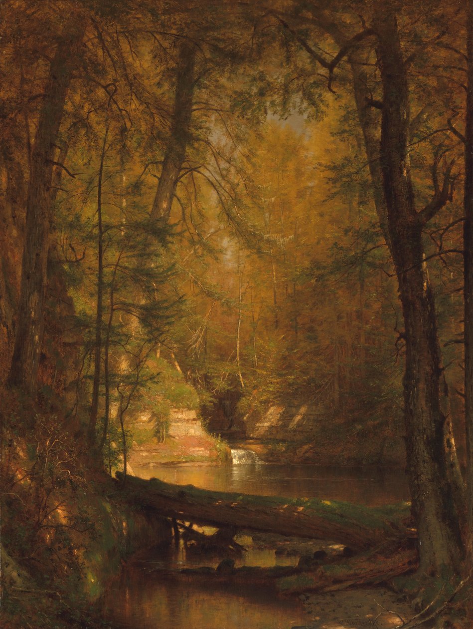 Öringpoolen, 1870. av Worthington Whittredge