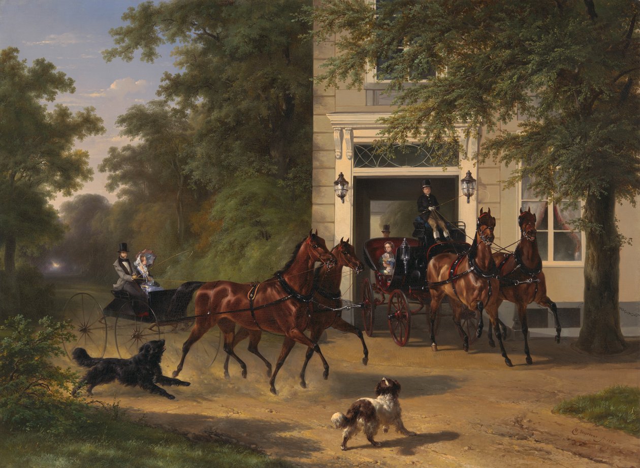August Belmont och Isabel Perry, 1854. av Wouterus Verschuur