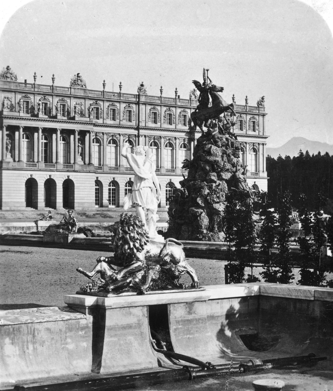 Herrenchiemsee-palatset, Bayern, Tyskland, ca 1900-talet. av Wurthle and Sons