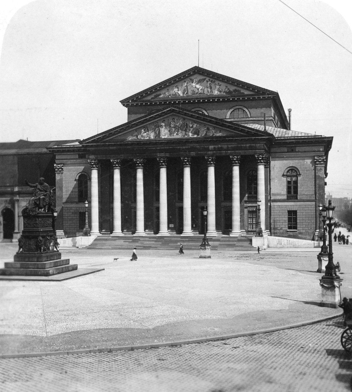 Nationalteatern, München, Tyskland, ca 1900. av Wurthle and Sons