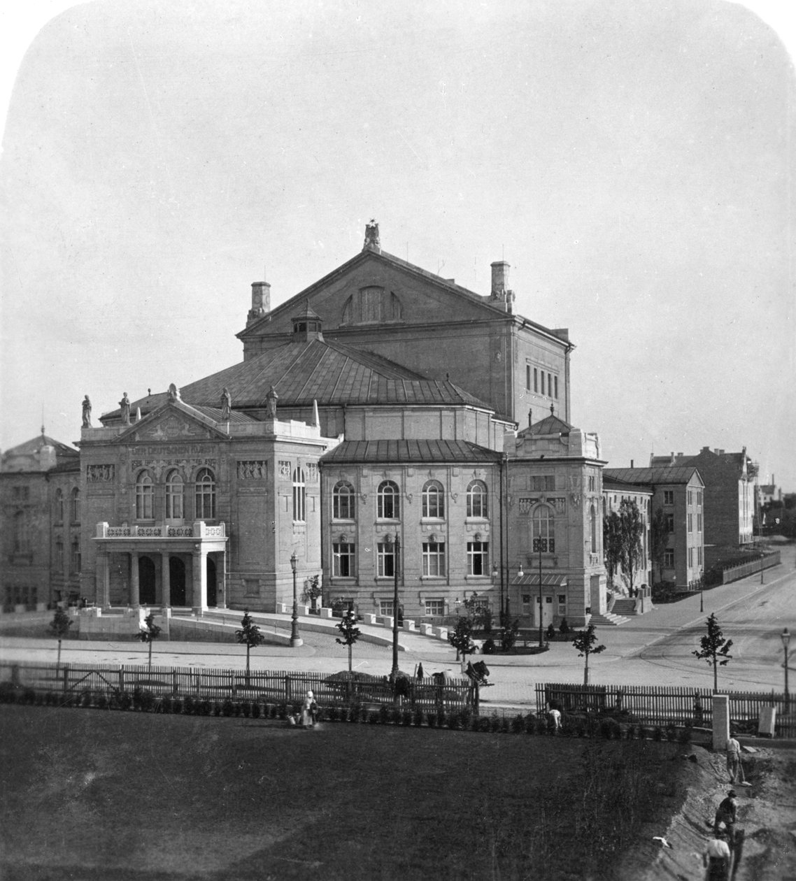Prinzregenten Theatre, München, Tyskland, c1900 av Wurthle and Sons