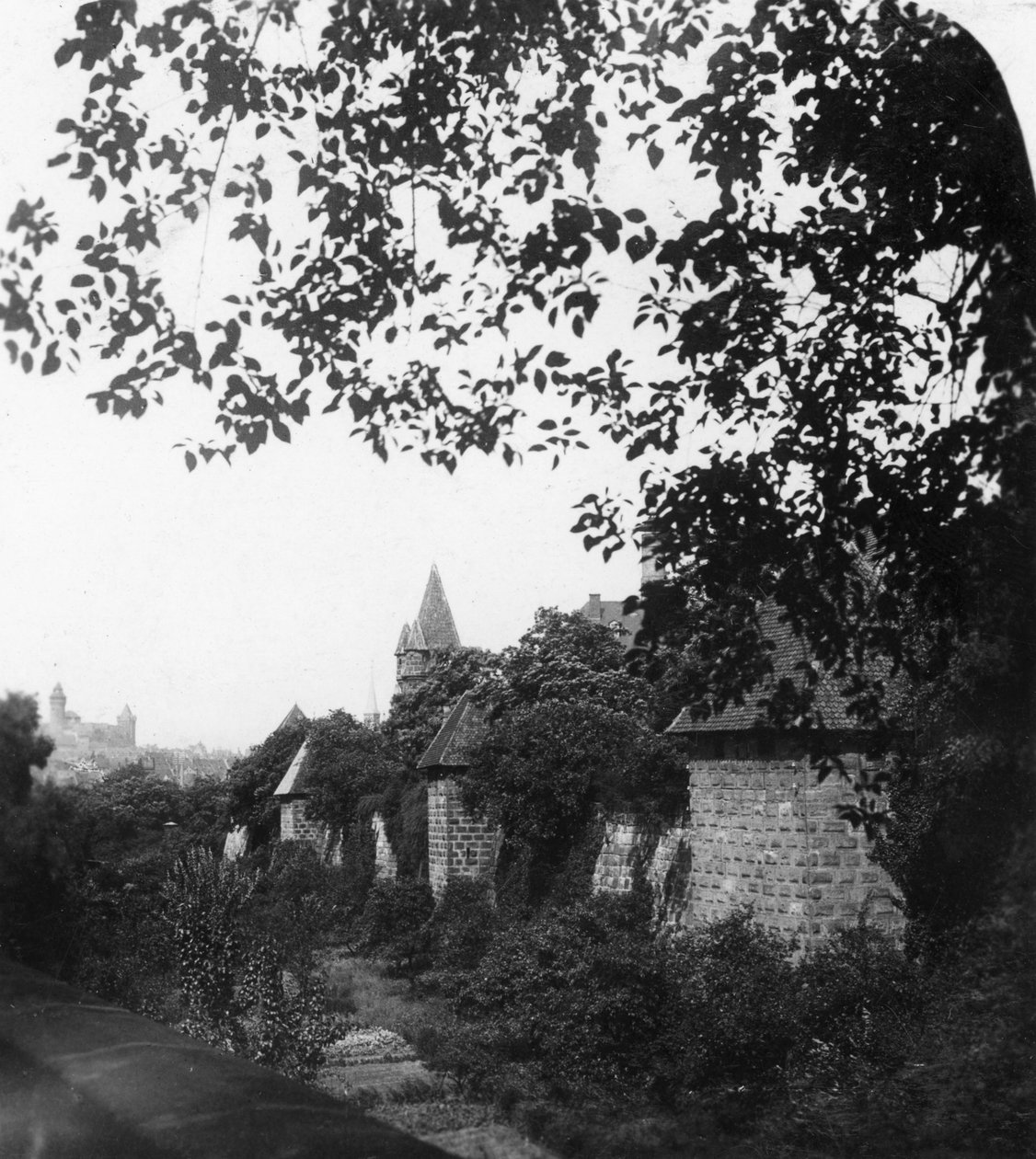 Stadtgraben, Bayern, Tyskland, ca 1900-talet. av Wurthle and Sons