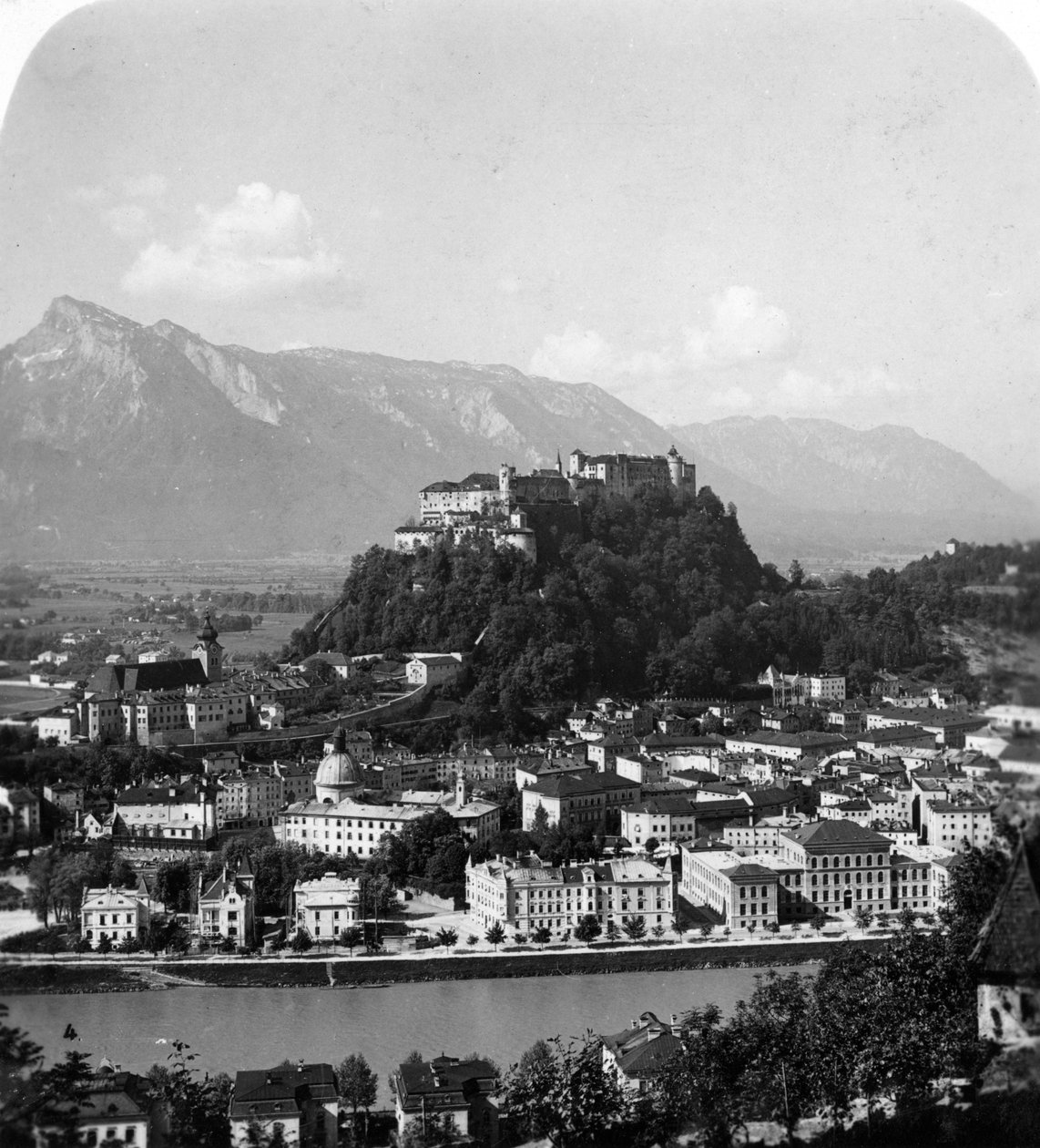 Kapuzinerberg, Salzburg, Österrike, c1900 av Wurthle and Sons