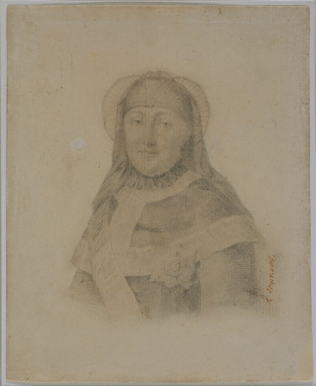 Katarina II i sorg, 1762 av Yefgraf Petrovich Chemesov