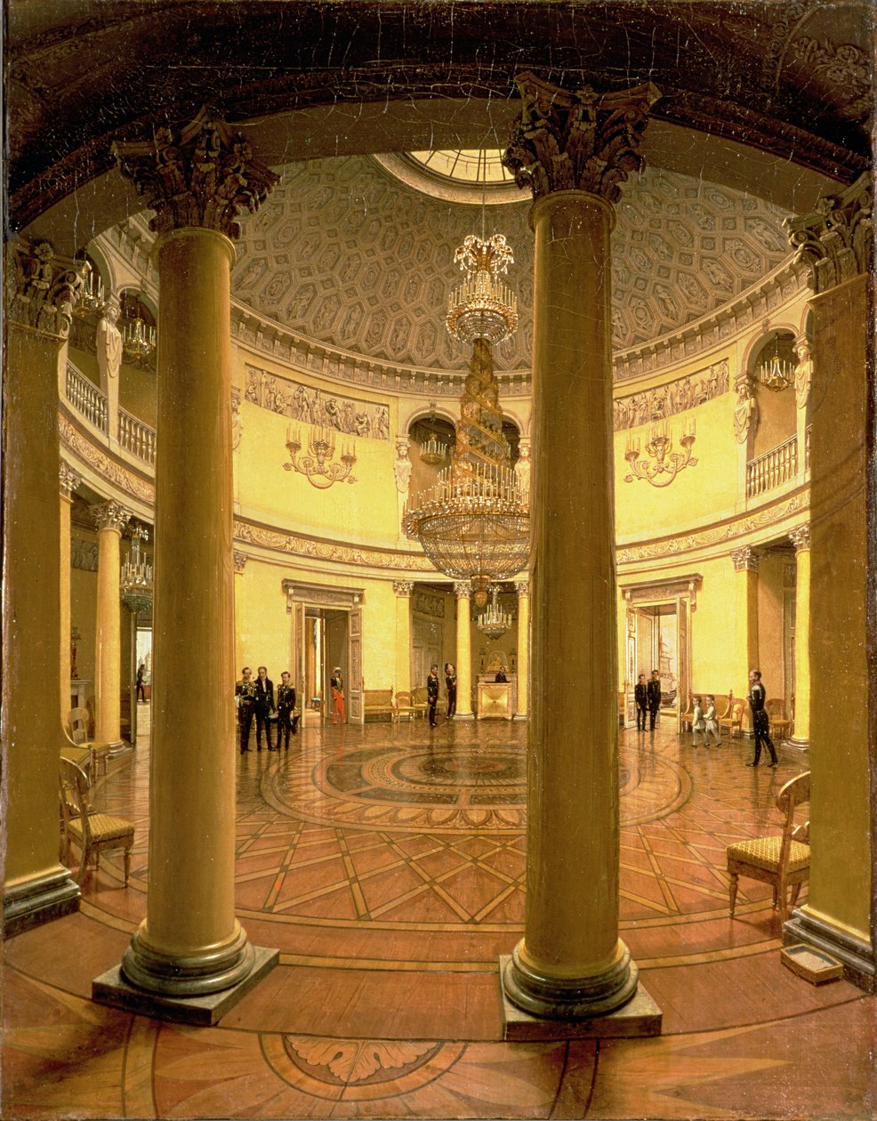 Interiör av Rotundan i Vinterpalatset, 1834 av Yefim Tukharinov