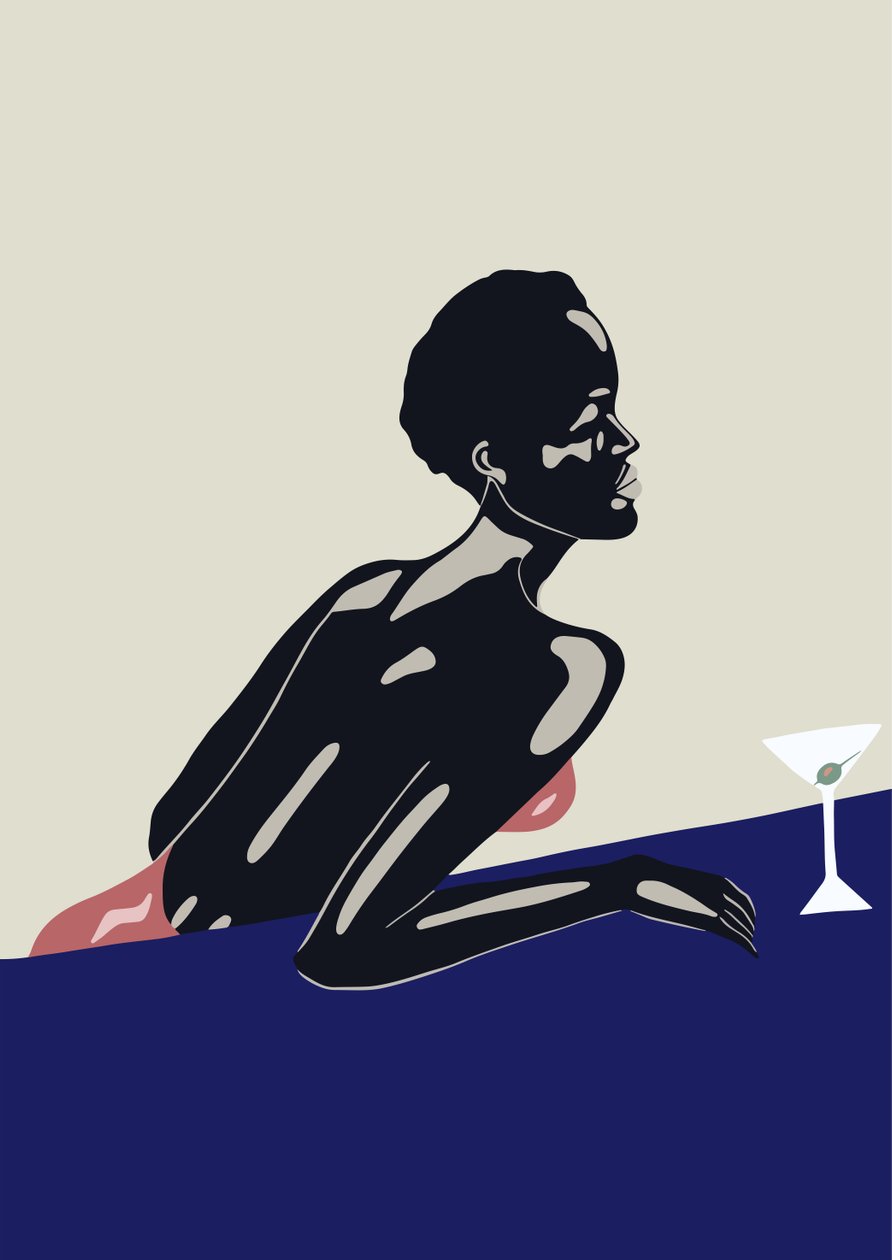 Kvällsdrink, 2016, (digital) av Yi Xiao Chen